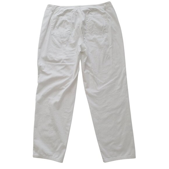 J. Jill Women's Khaki Cotton Linen Stretch Blend Straight Leg Pants Plus Size 14 - Picture 4 of 16